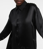 Loewe Silk satin shirt dress