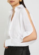 Bettter Zipped Sleeve Cotton-blend Shirt White