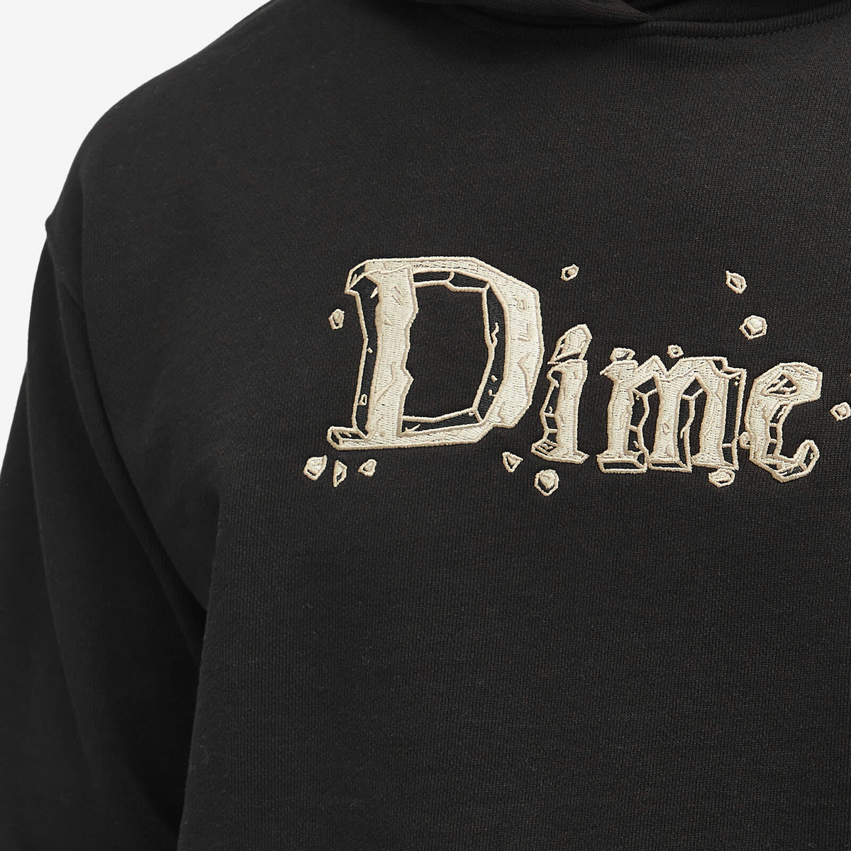 Dime stone logo hoodie Pullover Hoodie Dime Grey Hoodie Dime