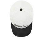 Sporty & Rich Men's Wellness Club Corduroy Cap in Black/White