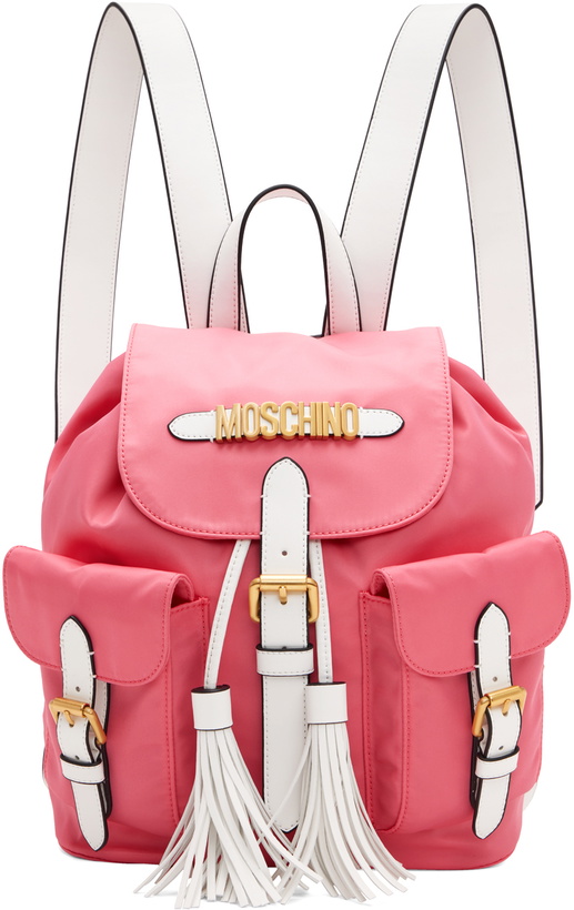 Photo: Moschino Pink Drawstring Backpack