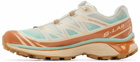 Salomon Beige & Orange XT-6 Skyline Sneakers