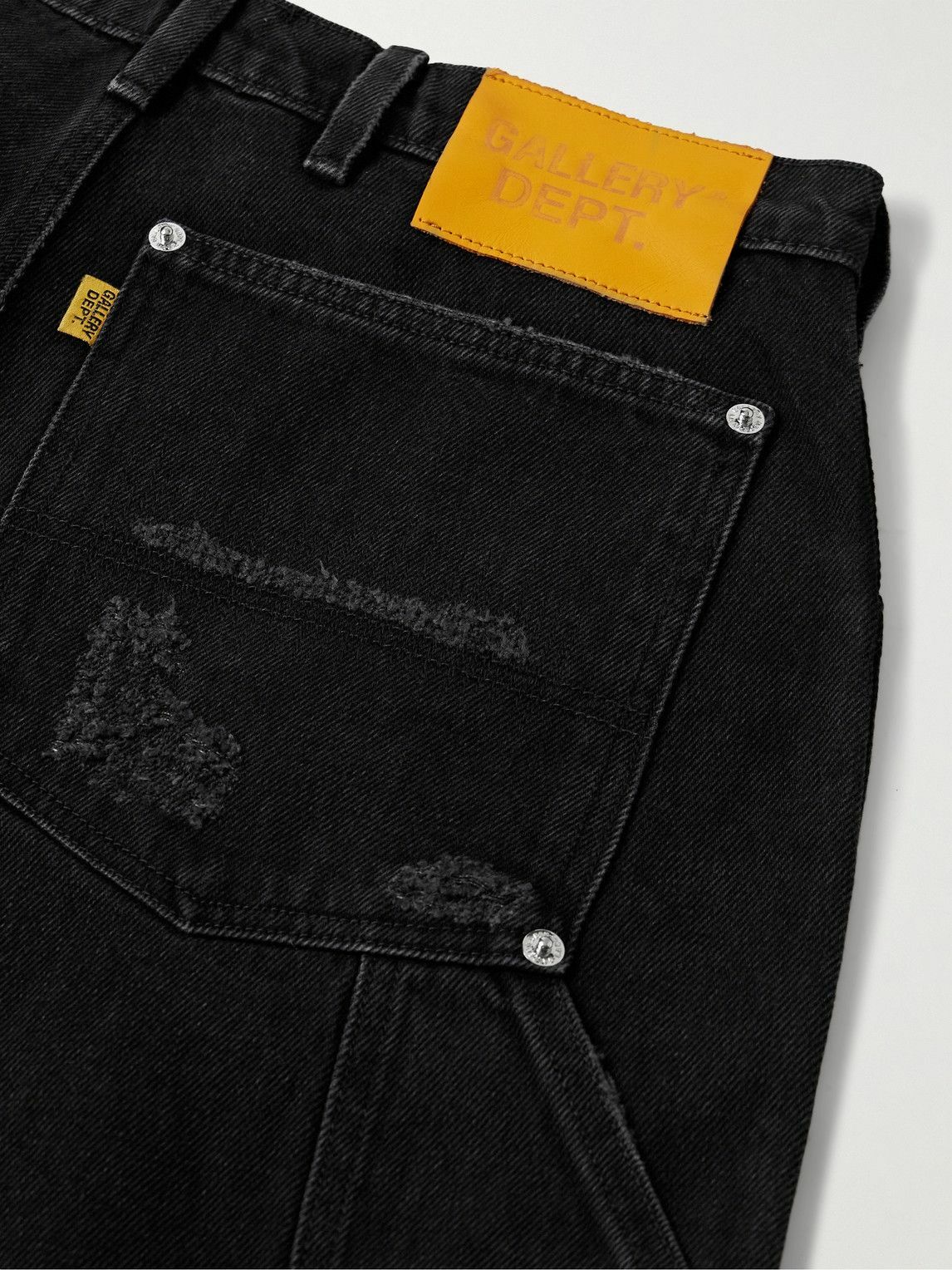 Gallery Dept. - Branko Carpenter Straight-Leg Distressed Jeans - Black