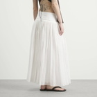 Róhe Women's Rohe Pleated cotton muslin skirt in Optic White