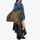 Y/Project Women's Maxi Wire Cabas Bag in Beige 