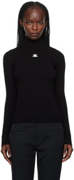 Courrèges Black Patch Turtleneck