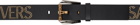Versace Black Greca Belt