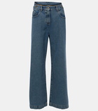 The Attico Low-rise wide-leg jeans