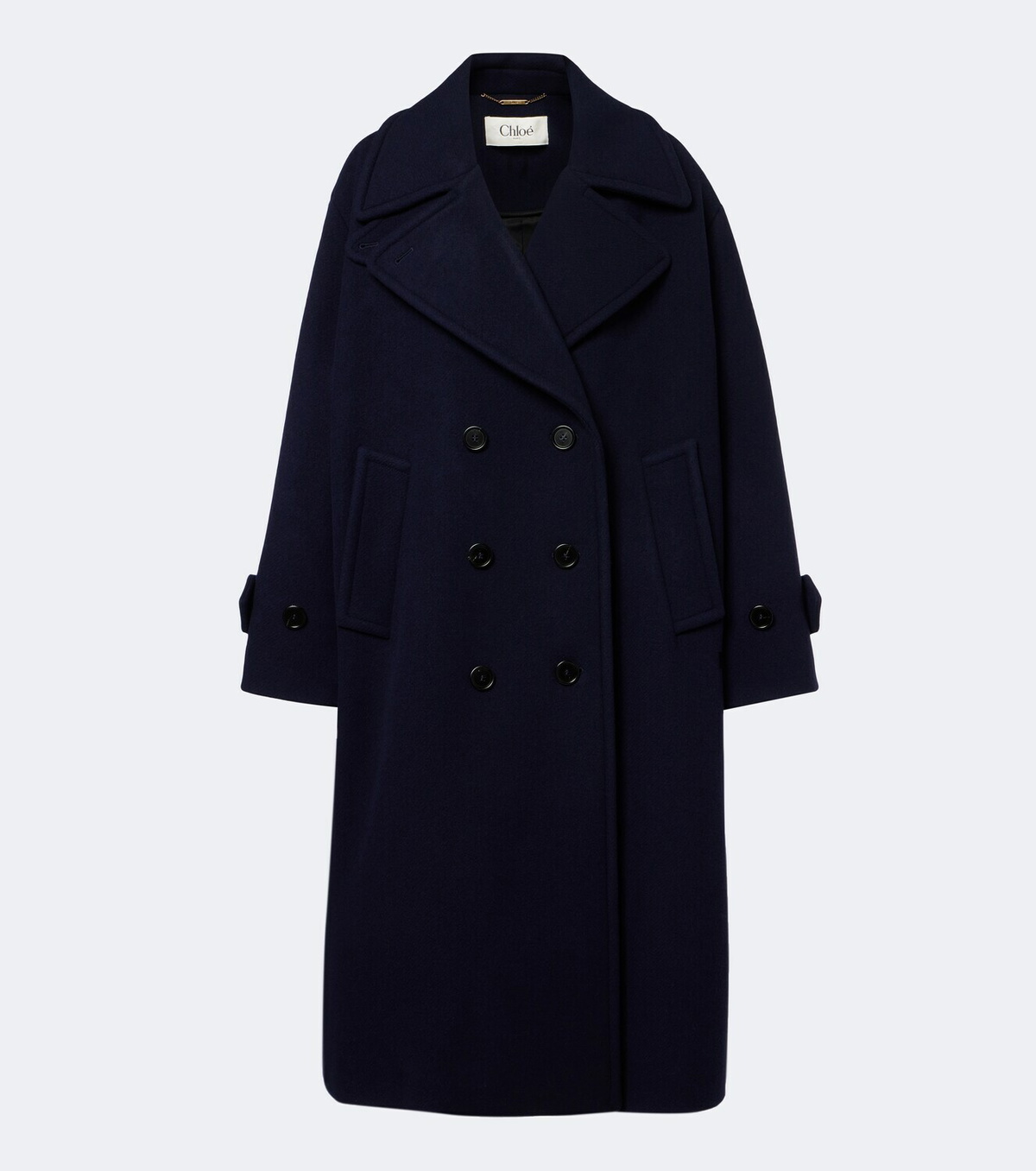 Chloé Double breasted wool-blend coat