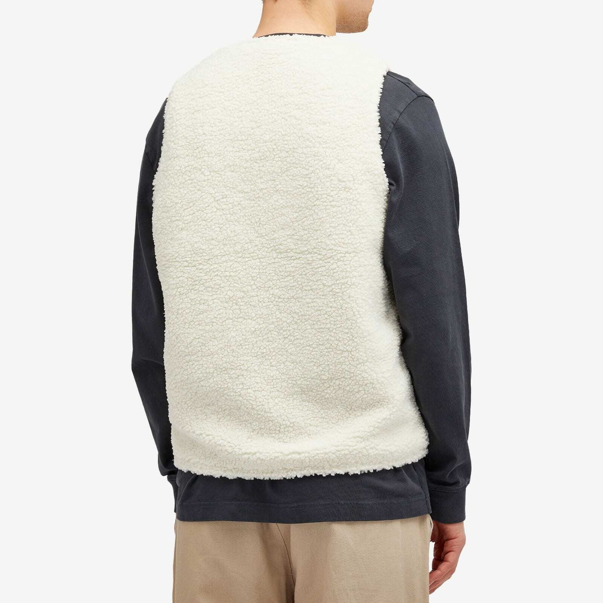 Honor the Gift Men's Teddy Notes Fleece Vest in Cream