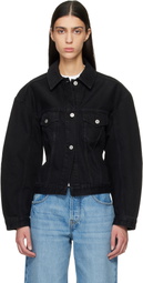 JACQUEMUS Black Le Paysan 'The de-Nîmes' Denim Jacket