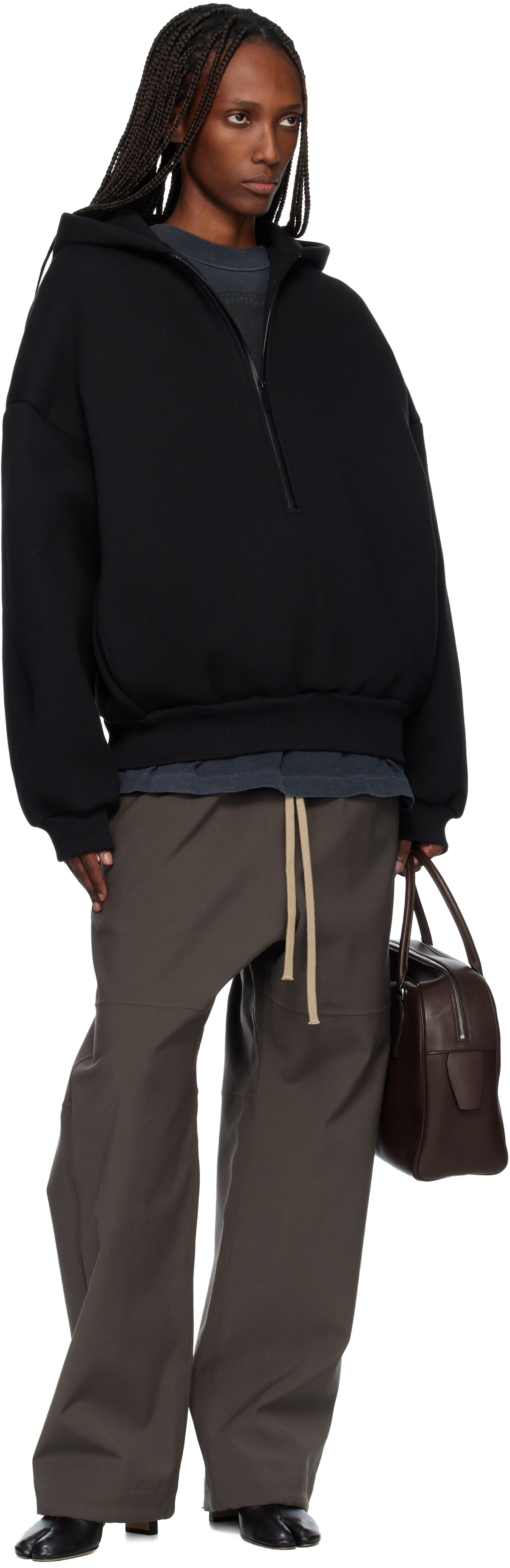 Fear of God Black Athletics Half Zip Hoodie