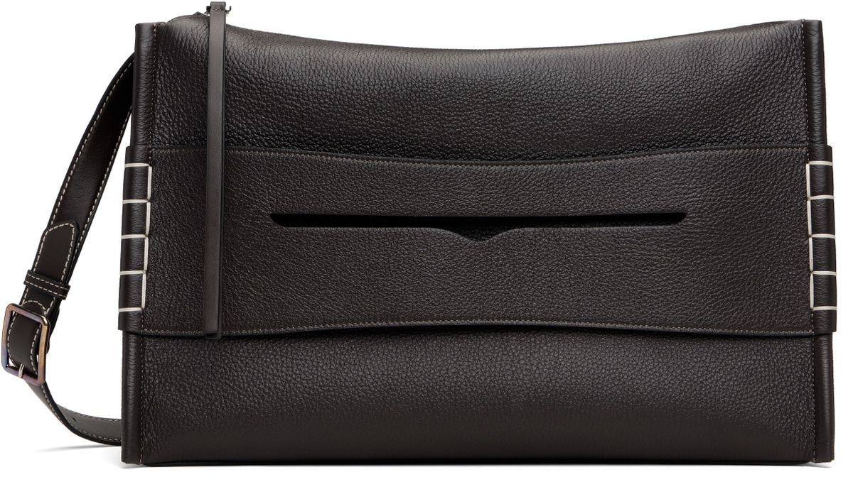 JW Anderson Brown Messenger Loafer Bag