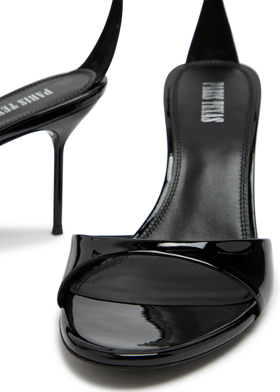 Paris Texas Lidia 70 Patent Leather Sandals Black