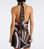Pucci Valdimontone halterneck silk twill top