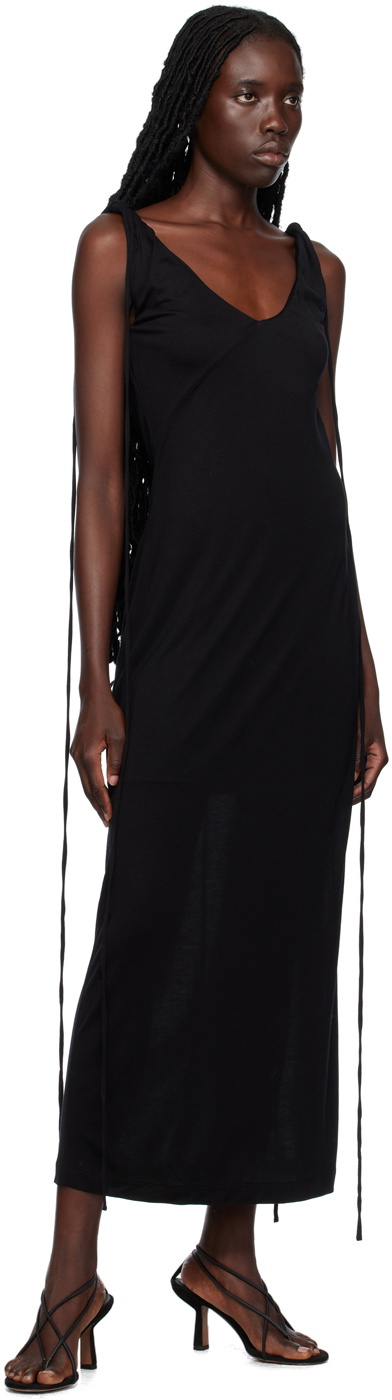BITE Black Twisted Midi Dress