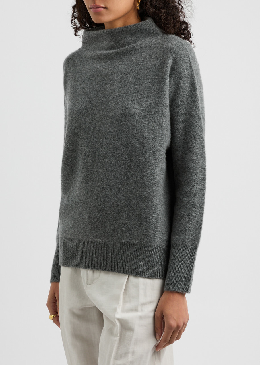 Vince Brushed Cashmere Jumper Grey