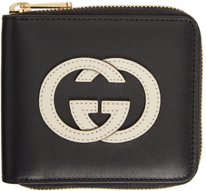 Photo: Gucci Black & Off-White GG Coin Wallet