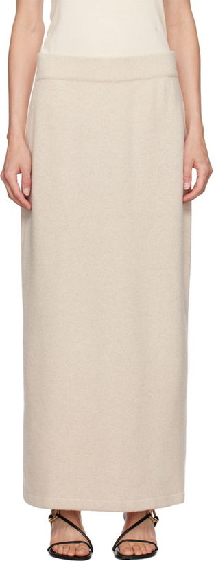 Photo: LE17SEPTEMBRE Beige Wool Maxi Skirt