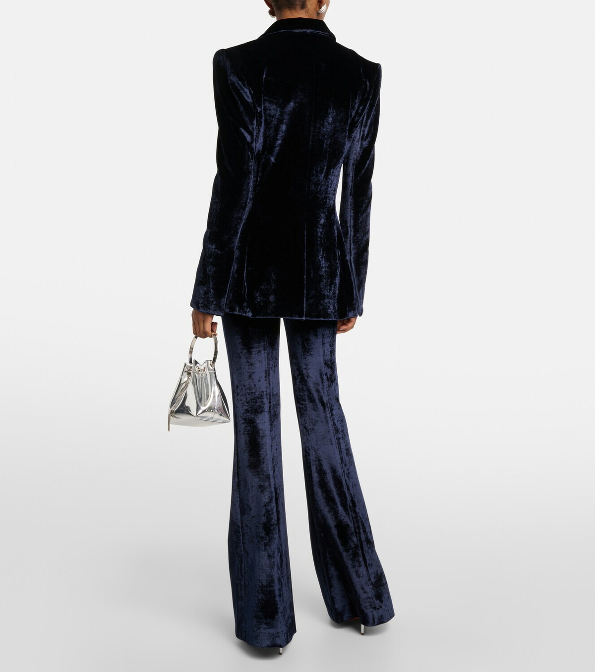 Galvan Sculpted velvet blazer