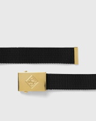 Casablanca DIAMOND LOGO SLIDE BUCKLE WEBBING BELT black/gold Men