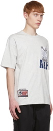 AAPE by A Bathing Ape Grey Cotton Reversible T-Shirt