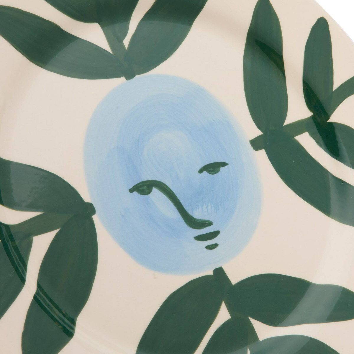 HAY x Emma Kohlmann La Pittura Plate in Moon Face Vine 
