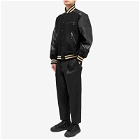 Junya Watanabe MAN Men's Wool & Nylon Varsity Jacket in Black