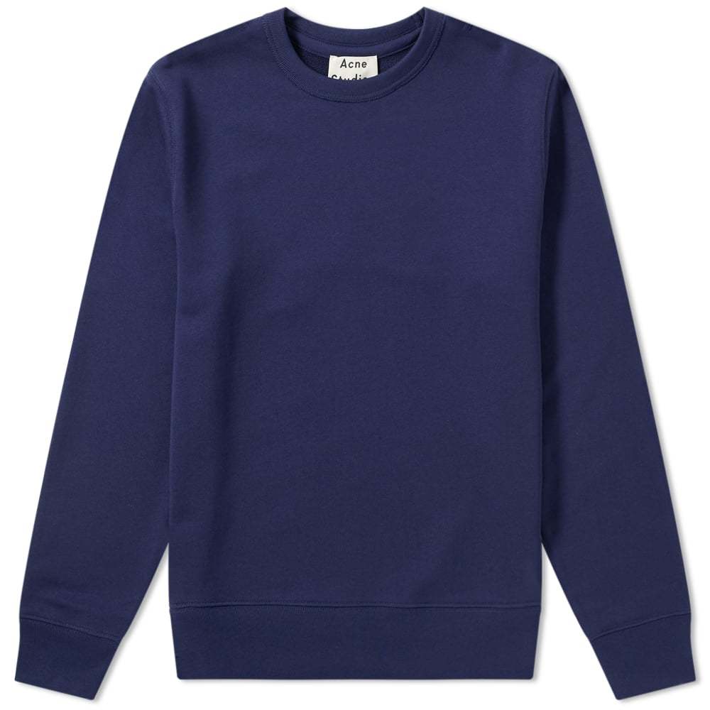 Acne Studios AS Embroidered Crew Sweat Indigo Acne Studios