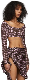 Helenamanzano Brown Cuerda T-Shirt
