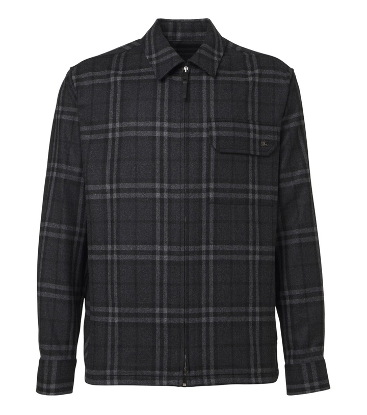 Photo: Burberry Burberry Check wool and cashmere jacket