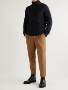 Officine Générale - Ribbed Alpaca-Blend Rollneck Sweater - Blue