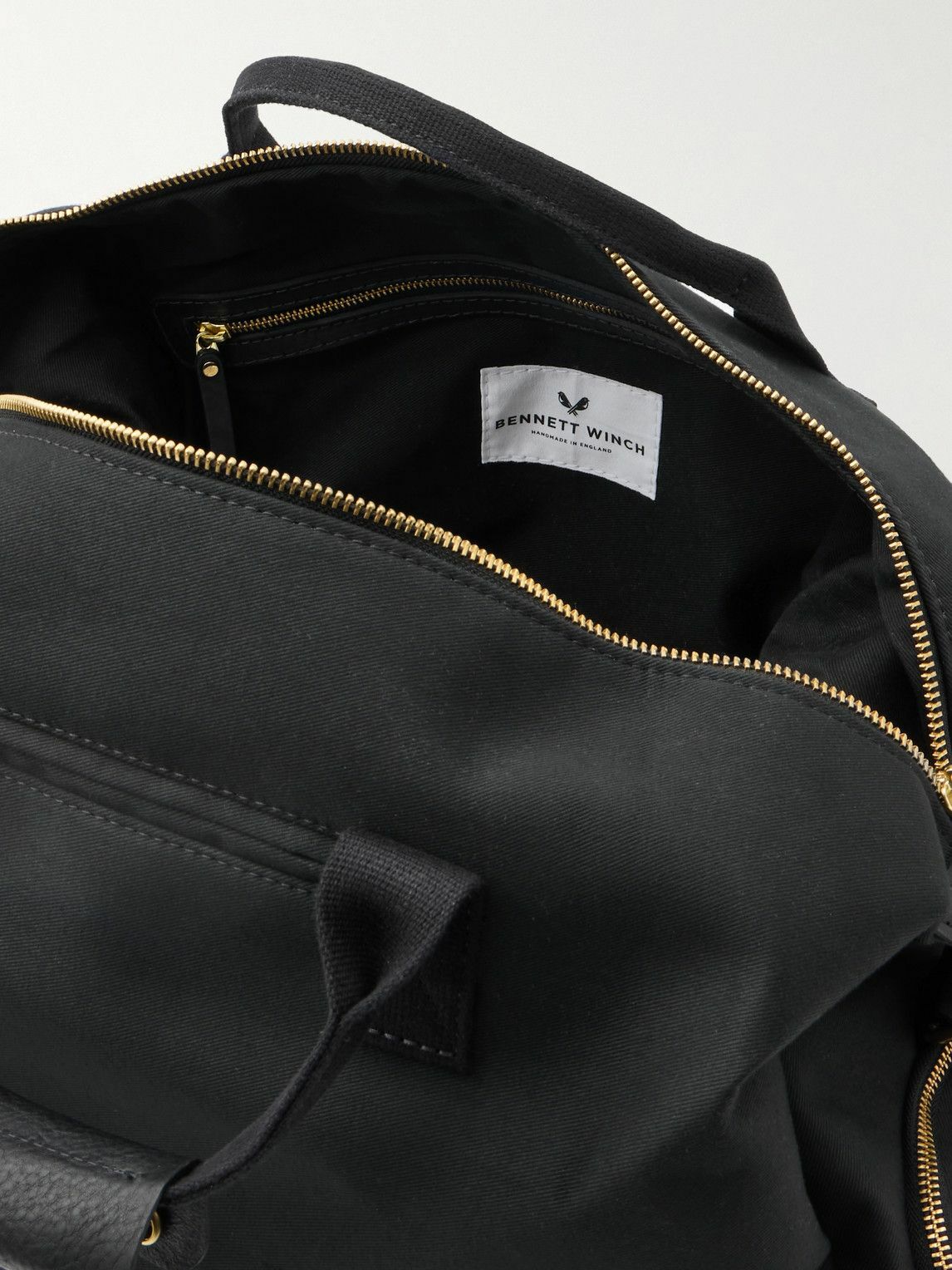 Bennett Winch - Weekender Leather-Trimmed Cotton-Canvas Holdall