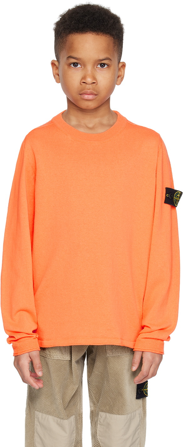 Stone island sweater orange online