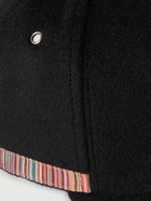 Paul Smith - Striped Grosgrain-Trimmed Wool-Felt Baseball Cap