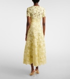 Elie Saab Floral silk-blend guipure midi dress