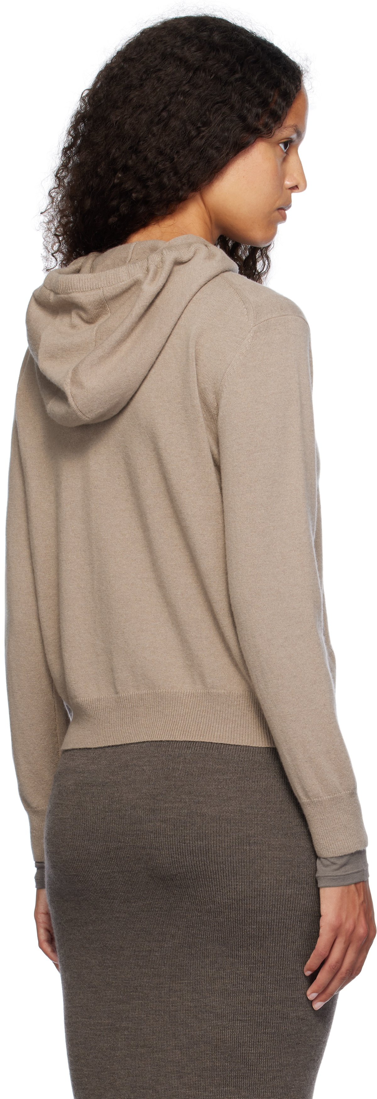 Max Mara Leisure Taupe Tenente Hoodie