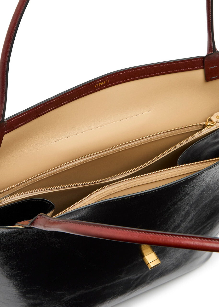 Versace Large Leather Tote bag - Black - One Size
