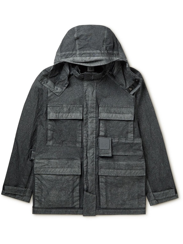 Photo: C.P. Company - Co-Ted Metropolis Garment-Dyed Ripstop Hooded Jacket - Gray