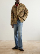 MANAAKI - Niha Camouflage-Print Denim Jacket - Green