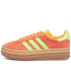 Adidas Women's Gazelle Bold W Sneakers in Solar Orange/Green/Gum