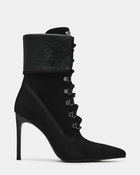 Steve Madden Morals Booties in Black Nubuck
