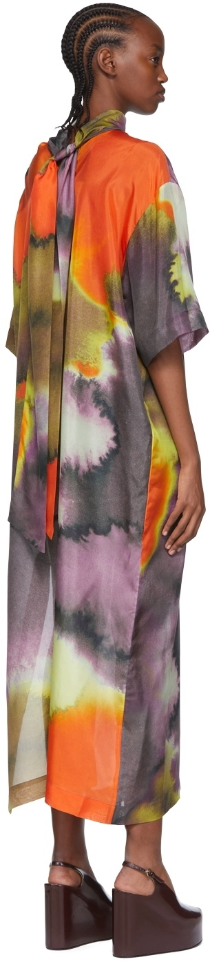 Dries Van Noten Multicolor Silk Maxi Dress Dries Van Noten