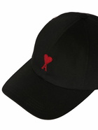 AMI PARIS Logo Embroidered Cotton Cap