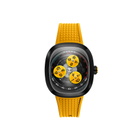 Nubeo Tri-Star Orbit Yellow Dial Mens Watch NB-6116-06