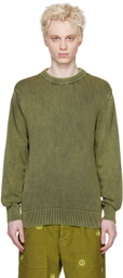 PRESIDENT's Green Washed Sweater