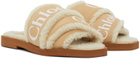 Chloé Tan Woody Flat Mules