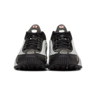 Nike Black and Silver Shox R4 Sneakers