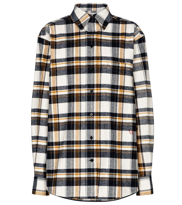 Photo: Victoria Beckham - Checked cotton flannel shirt