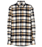 Victoria Beckham - Checked cotton flannel shirt